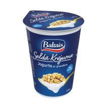 Baltais Saldā Krējuma jogurts ar graudiem