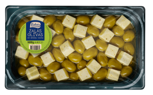 Zaļās olīvas ar Grieķu sieru 900g