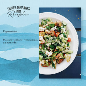 (Latviski) Baltais Grieķu siera salāti